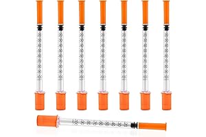 Smallest Insulin Syringe: U-100 1ml Syringe with 31G Precision Needle