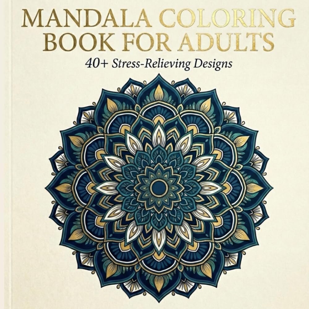Mandala Coloring Book for Adults – Stress Relief & Relaxation