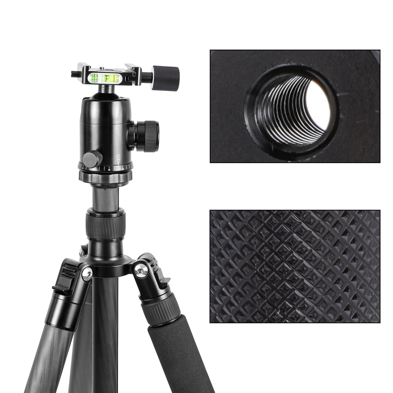 Paquete de 3 convertidores de tornillos de cámara de 1/4 a 1/4 pulgadas hembra de doble rosca de 1/4 pulgadas hembra a hembra conectores de tuerca de trípode para brazos mágicos, soporte de trípode