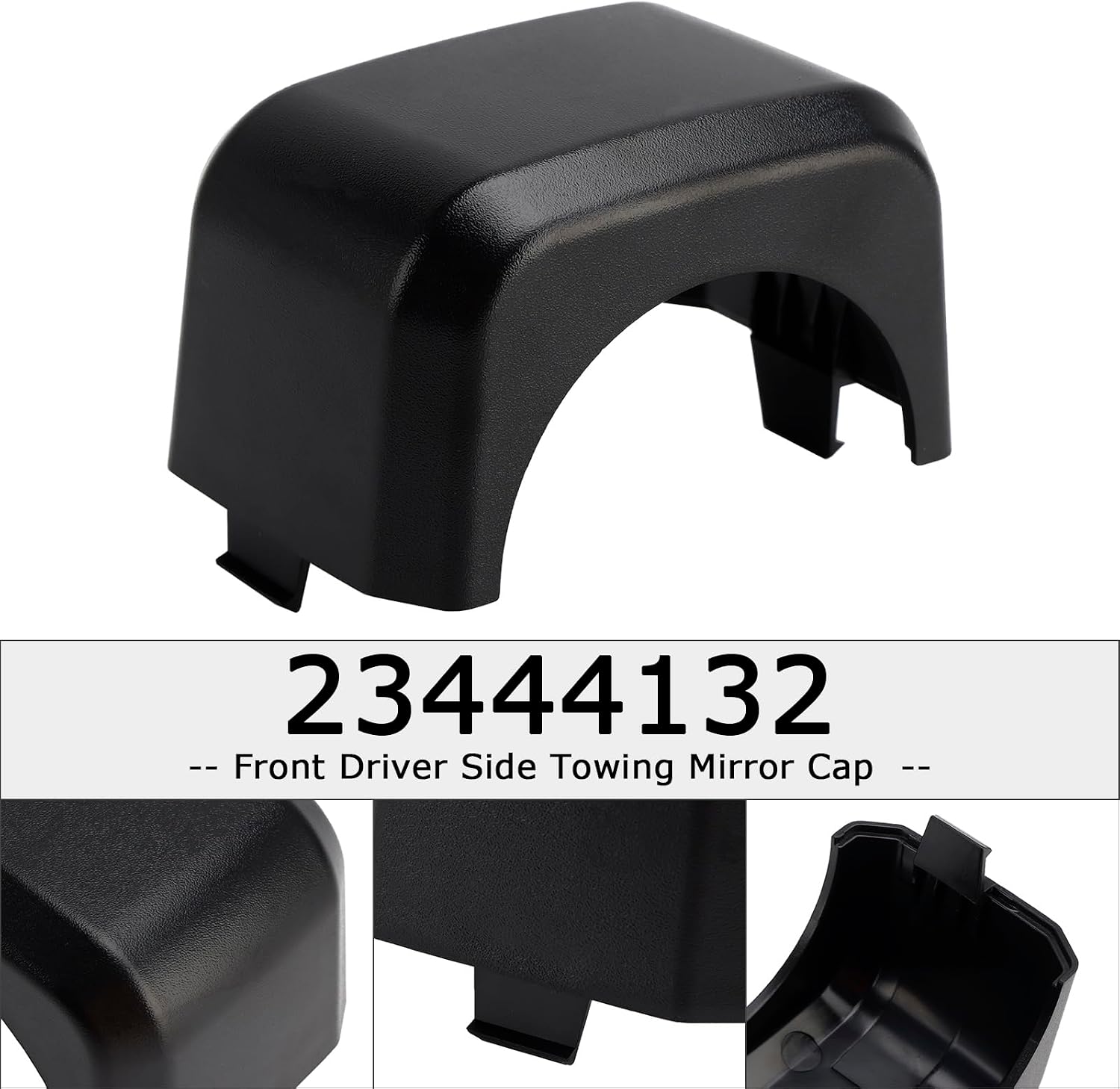 Front Driver Side Towing Mirror Cap 23444132 for Chevy Silverado 1500 2016-2018, Silverado 2500/3500 HD 2016-2020, For GMC Sierra 1500 16-18, 2500/3500 HD 2016-2020