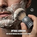 Forest Hill Ashford Premium Shaving Brush For Men, Super Soft Bristles & Ergonomic Design With Brush Holder, Compact & Easy Grip, Ideal For Personal & Professional Salon (Grey) gallery image