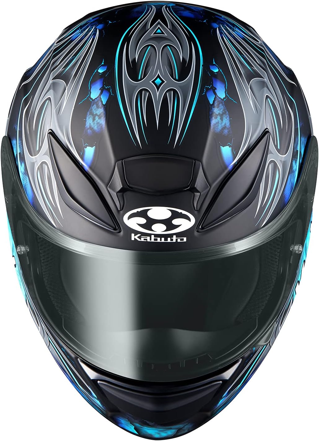 オージーケーカブト(OGK KABUTO)バイクヘルメット フルフェイス SHUMA FLAME(フレイム) フラットブラックブルー (サイズ:L)