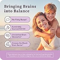 Vista 4 de Omega con LYSOVETA LPC Suplementos de EPA y DHA para la salud cerebral Enfoque, atención, memoria y estado de ánimo 6 veces mayor absorción