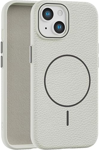 Callyue for iPhone 15 Case White, [Compatible with Magsafe], Soft Non-Slip Shock