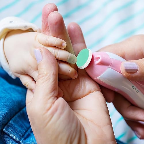 Miniatura 5 de MERRYHAPY 24 almohadillas eléctricas de repuesto para recortadora de uñas, papel de lija verde y cabezales de pulido de uñas de plástico,