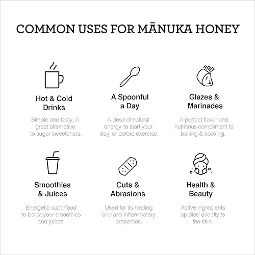 Miniatura 8 de New Zealand Honey Co. Paquete especial a granel de miel de manuka UMF 15+ / UMF 10+, certificado UMF / 8.8oz