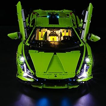 Amazon Com Skyview Moc Led 燈組 相容於lego Set 創造您獨一無二的蘭博堅尼 Sian Fkp 37 Diy Building Bricks Toys 升級配件 不含磚塊 玩具和遊戲