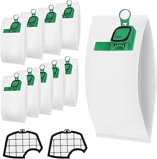 Kit de Bolsa Aspiradora Compatible para Vorwerk Kobold VK140 VK150 con 2 Filtro de Repuesto, Kit de Accesorios para Vorwerk Kobold Aspiradora