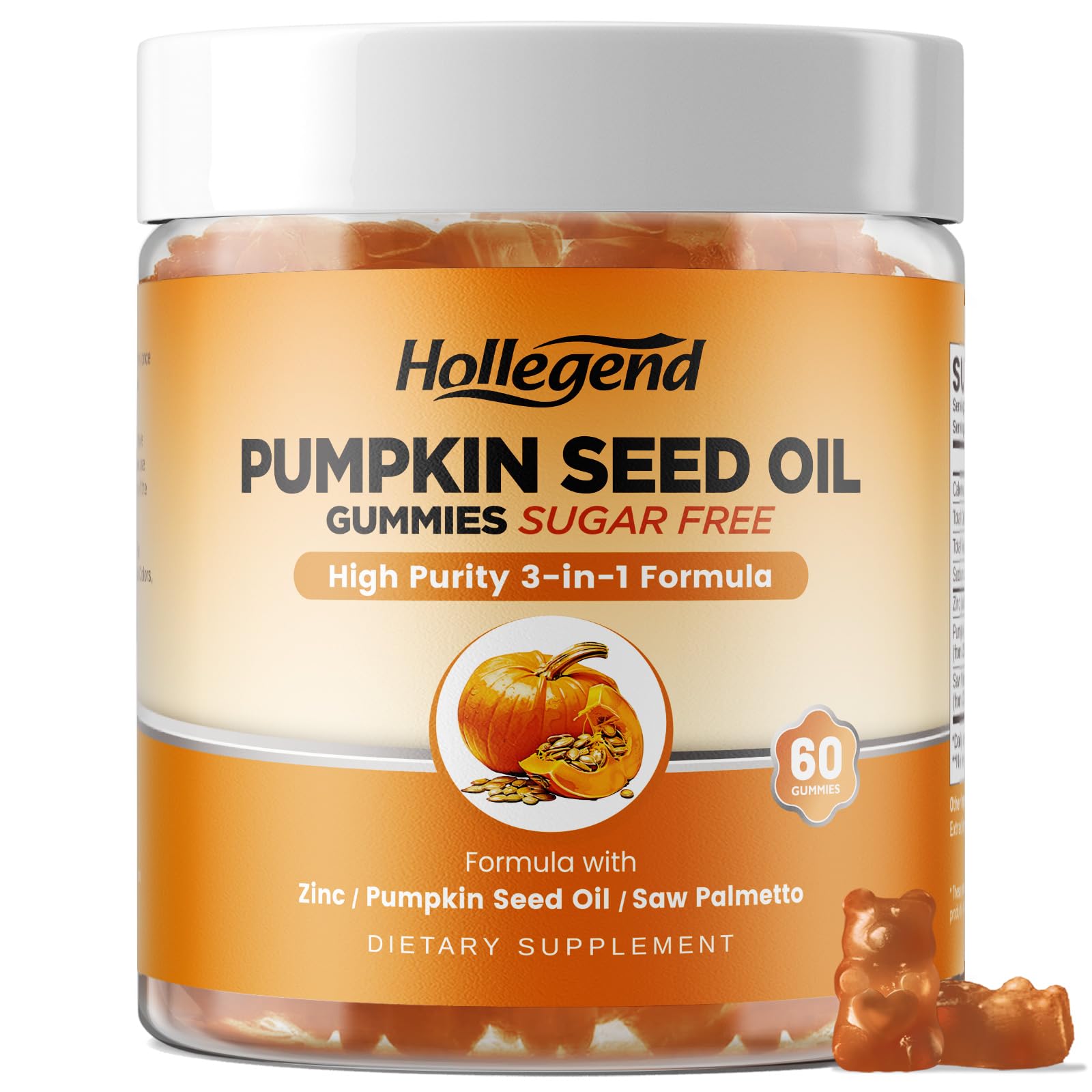 Amazon.com: HOLLEGEND Pumpkin Seed Oil Gummies with Saw Palmetto