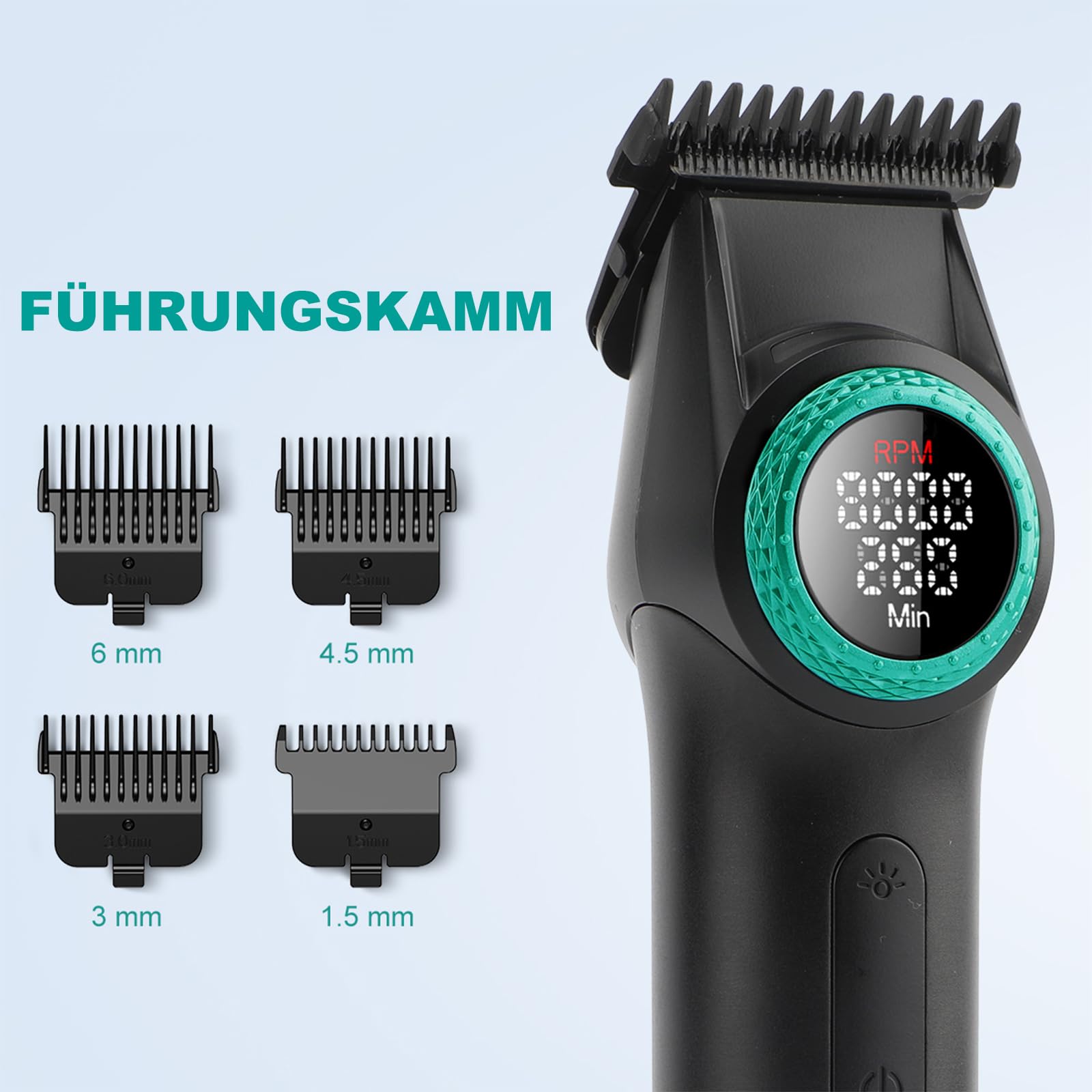 VGR 977 Professioneller Haarschneider für Männer,8000 U/min T-Blade Trimmer