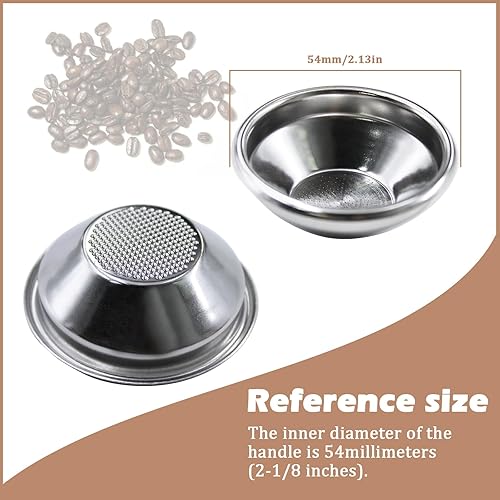 Miniatura 2 de Cesta portafiltro de 2.126 in, para taza individual para portafiltros Breville de 2.126 in, capacidad de 0.35 oz de polvo, 1 unidad
