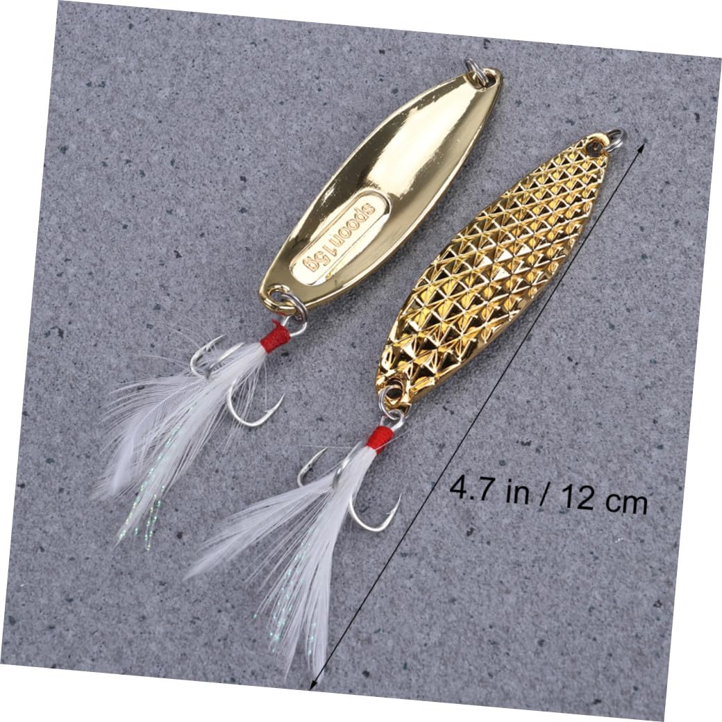 BESPORTBLE Lot De 3 Hameçons Triples en Métal pour Pêche Cuillères en Alliage De Zinc Dur pour Appâts De Pêche Australiens 5 Pièces X 3