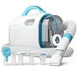 Pet Groomer Vacuum Kit 7 in 1 - Cat & Dog Grooming Kit with Brush, Detangle, Deshed, Trim, Clean, & Dry Attachments - Complete Cat & Dog Grooming Vacuum for Shedding Pets