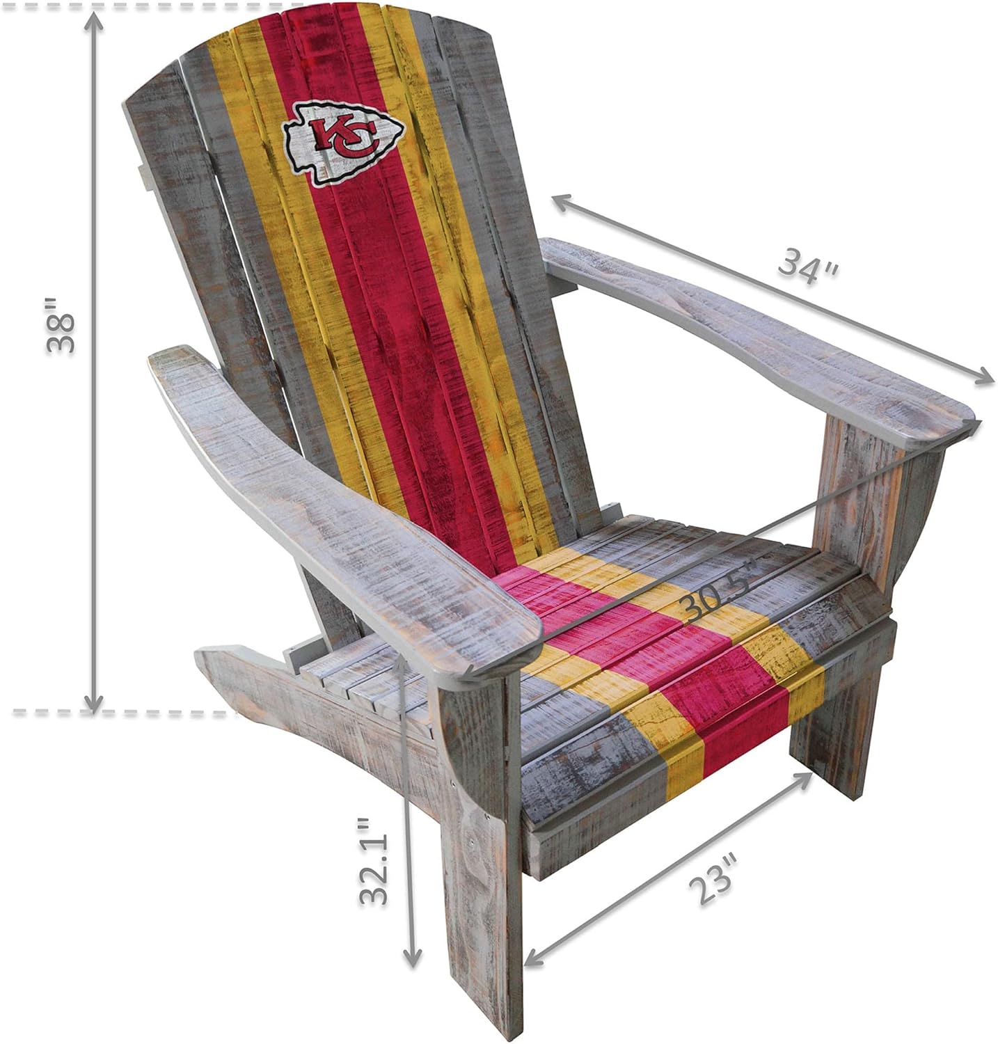 Imperial Kansas City Chiefs Wooden Adirondack Chair