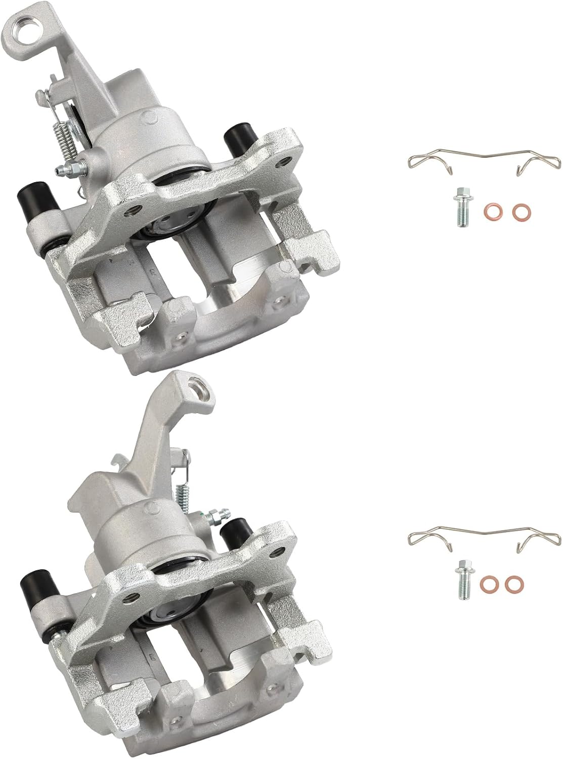 AUTOMUTO Rear Brake Caliper Assembly 2PCS 19B3896 19B3897 Fit For 2005-2008 For Jaguar For S-Type|2005-2009 For Jaguar For Vanden Plas|2009-2013 For Jaguar For XF