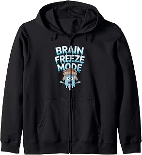 Freeze Mode Funny Ice Cream Popsicle Zip Hoodie
