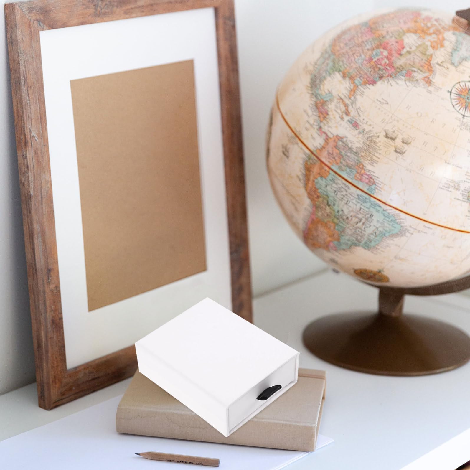 Angoily Scatole Regalo per Gioielli Design a Cassetto, Confezione da 20 Pezzi in Carta Bianca, Organizer Semplice e Funzionale per Anelli, Orecchini e Collane