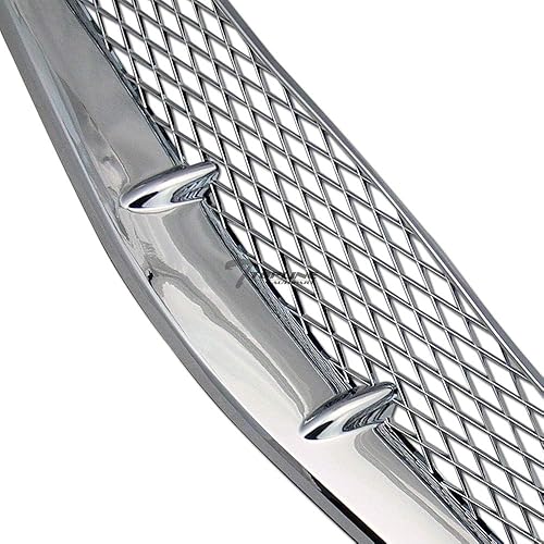 Miniatura 7 de Rejilla de parachoques delantero de malla cromada T-R ABS para Honda Civic 06-08 2 puertas Coupe