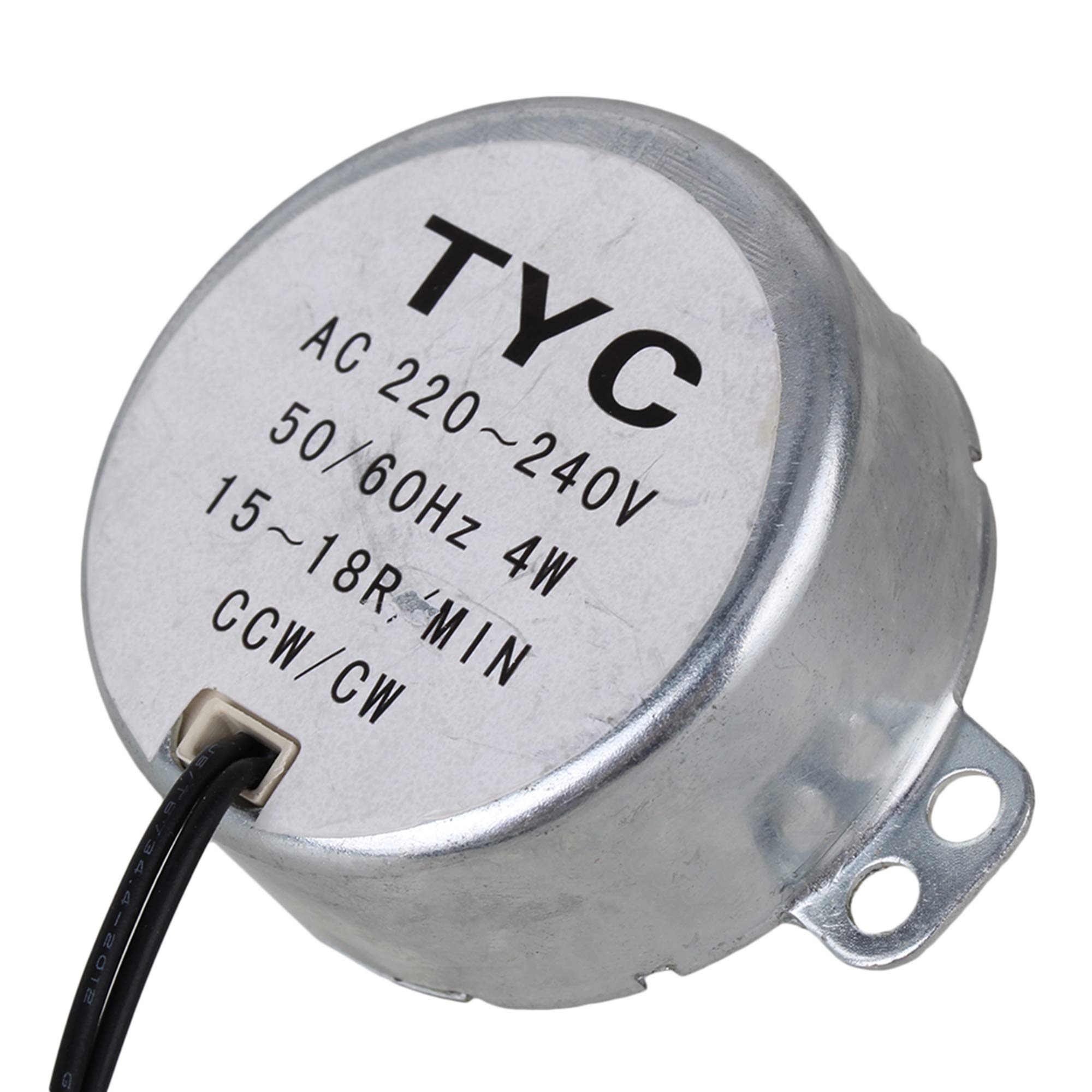 TYC-50 AC 220-240V Motor síncrono 15-18RPM CW/CCW 4W Torque 1.5kgf.cm
