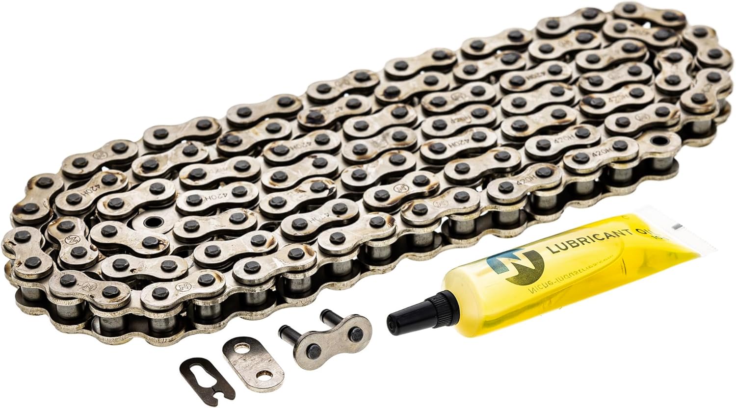 NICHE Drive Sprocket Chain Combo for Honda CR80R Front 15 Rear 49 Tooth 420HZ Standard 114 Links