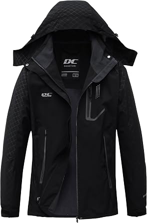 Womens Waterproof Jacket Ladies Hooded Raincoat Softshell
