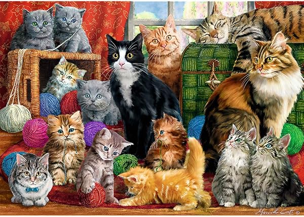 Puzzles - 1000" - Katzentreffen - 2