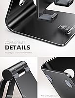 Vista 6 de Lamicall Soporte de teléfono universal ajustable., Negro