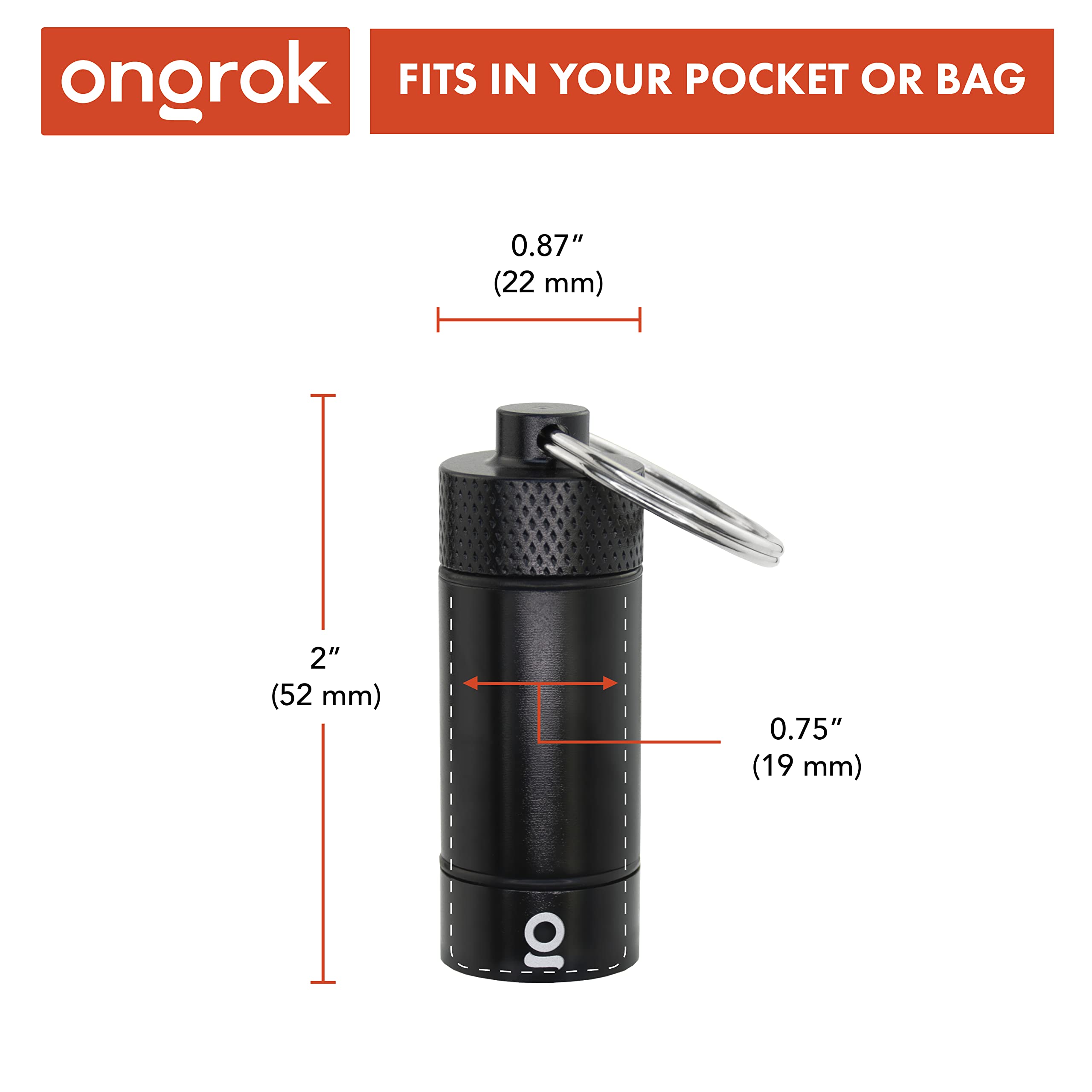 Amazon.com: ONGROK Premium Mini Storage Tube, Keychain, Pocket