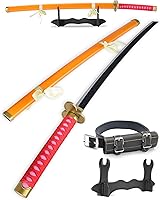 Vista 48 de Cold Blade Toy Sword - 41 inches Toy Katana Replica with Holster Belt and Display Stand - Sword with Authentic Design Shusui