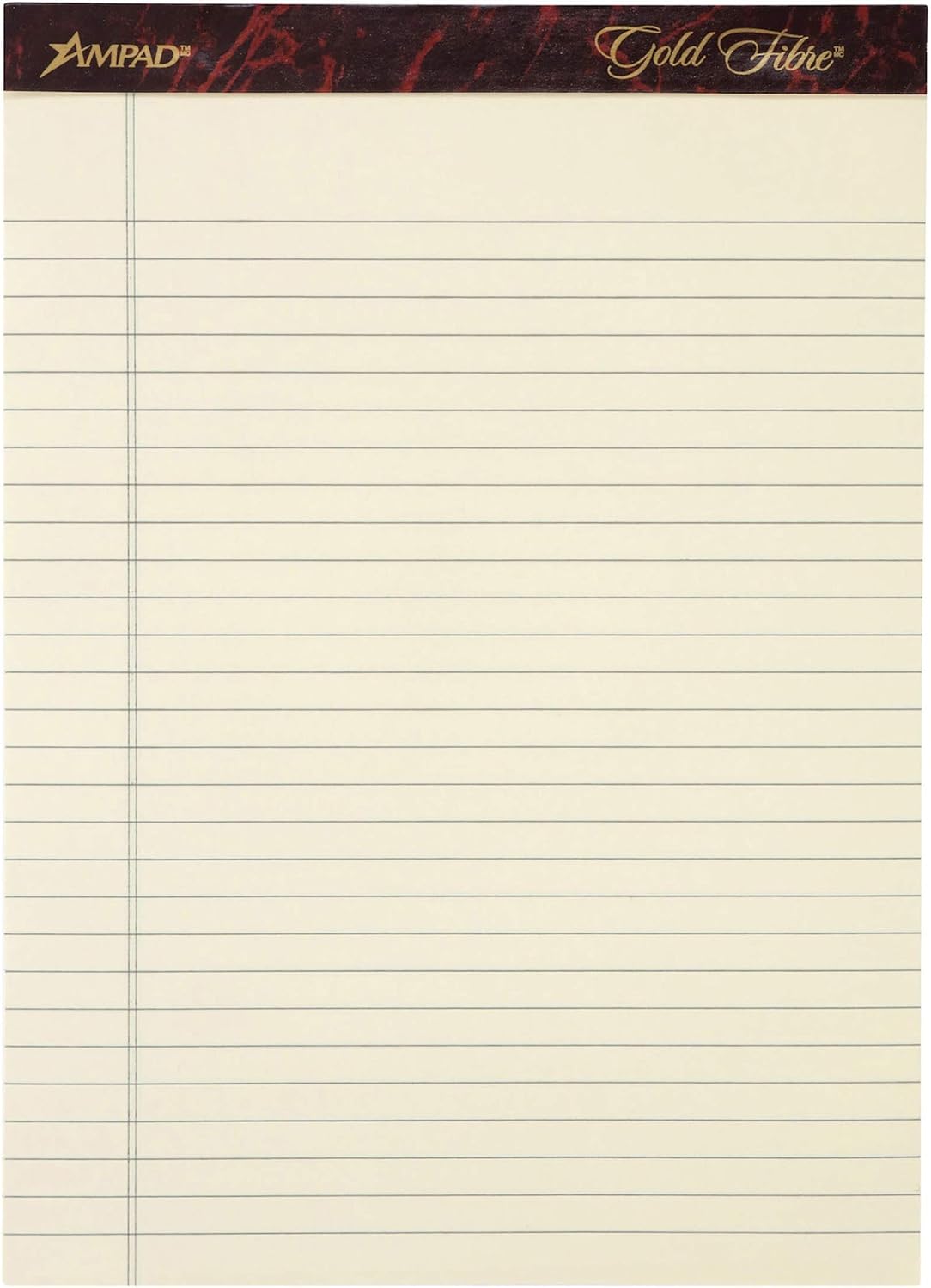 Ampad Heavyweight Writing Pad, 8.5 x 11.75 Inches, Ivory, 50-Sheet Pad (4 Pads per Pack) (20-011)
