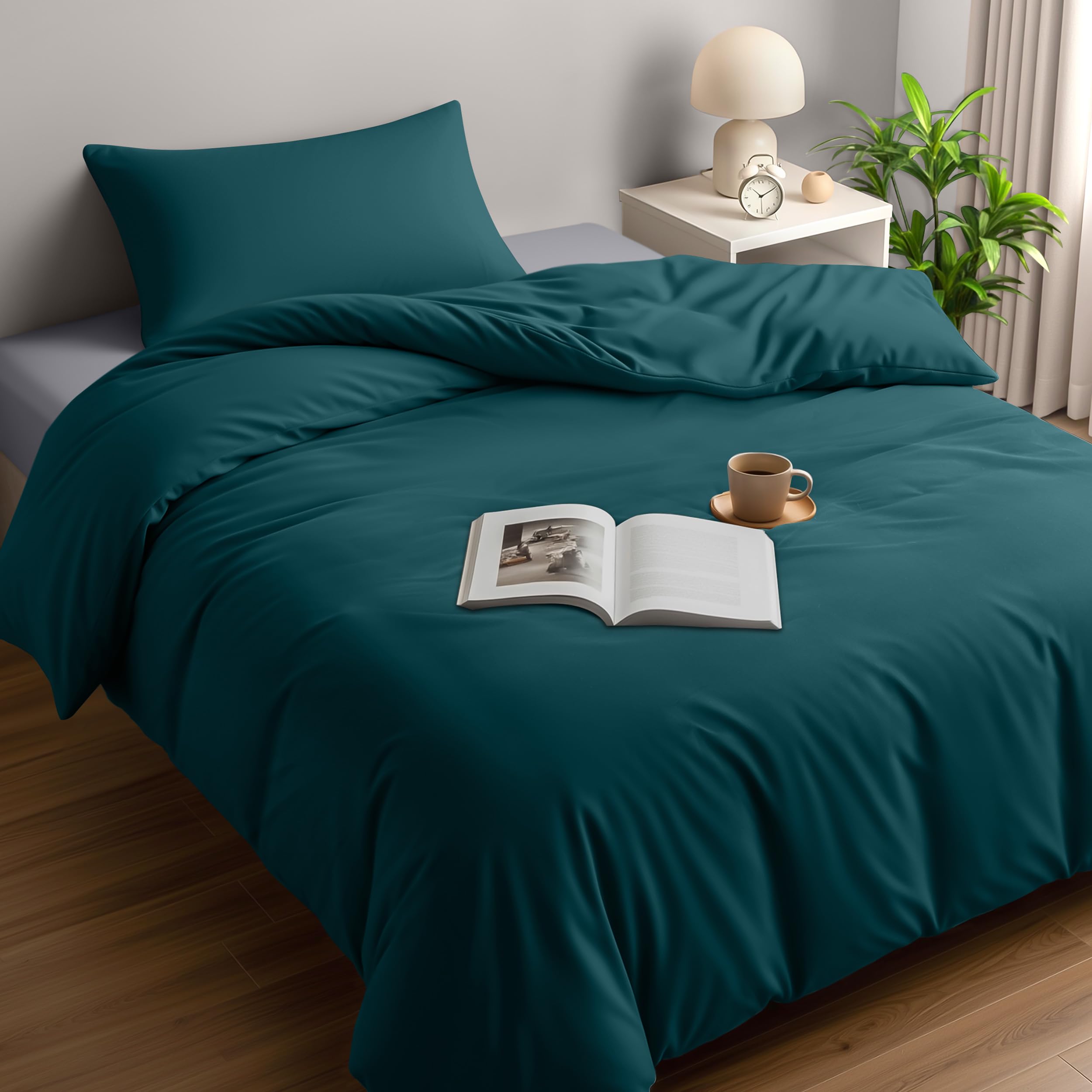 Utopia Bedding Duvet Cover Double - Soft Microfibre Polyester - Bedding Quilt Cover Set, with Pillow cases (Grey) — view 91