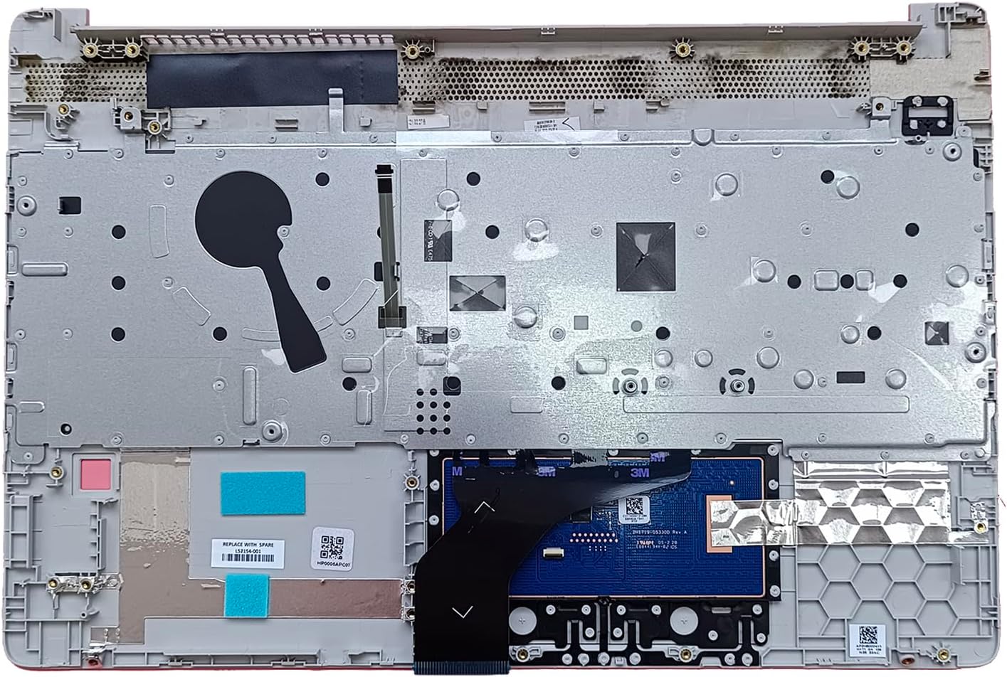 L52154-001 Replacement for HP 15T-DW200 15T-DW300 15Z-GW000 15-DW3032CL 15T-DW 15-DW 15-GW 15s-du Laptop Upper Top Cover Case Palmrest Backlit US Keyboard Touchpad Assembly Part Sliver