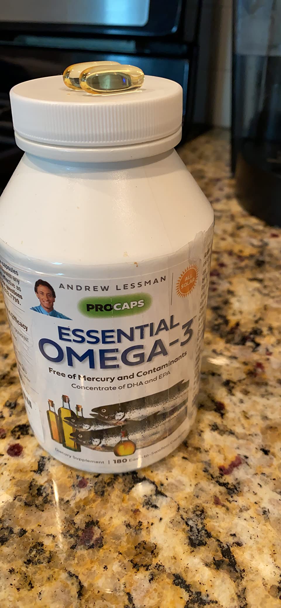 Andrew Lessman Essential Omega3 Unflavored 180 Softgels Incredibly
