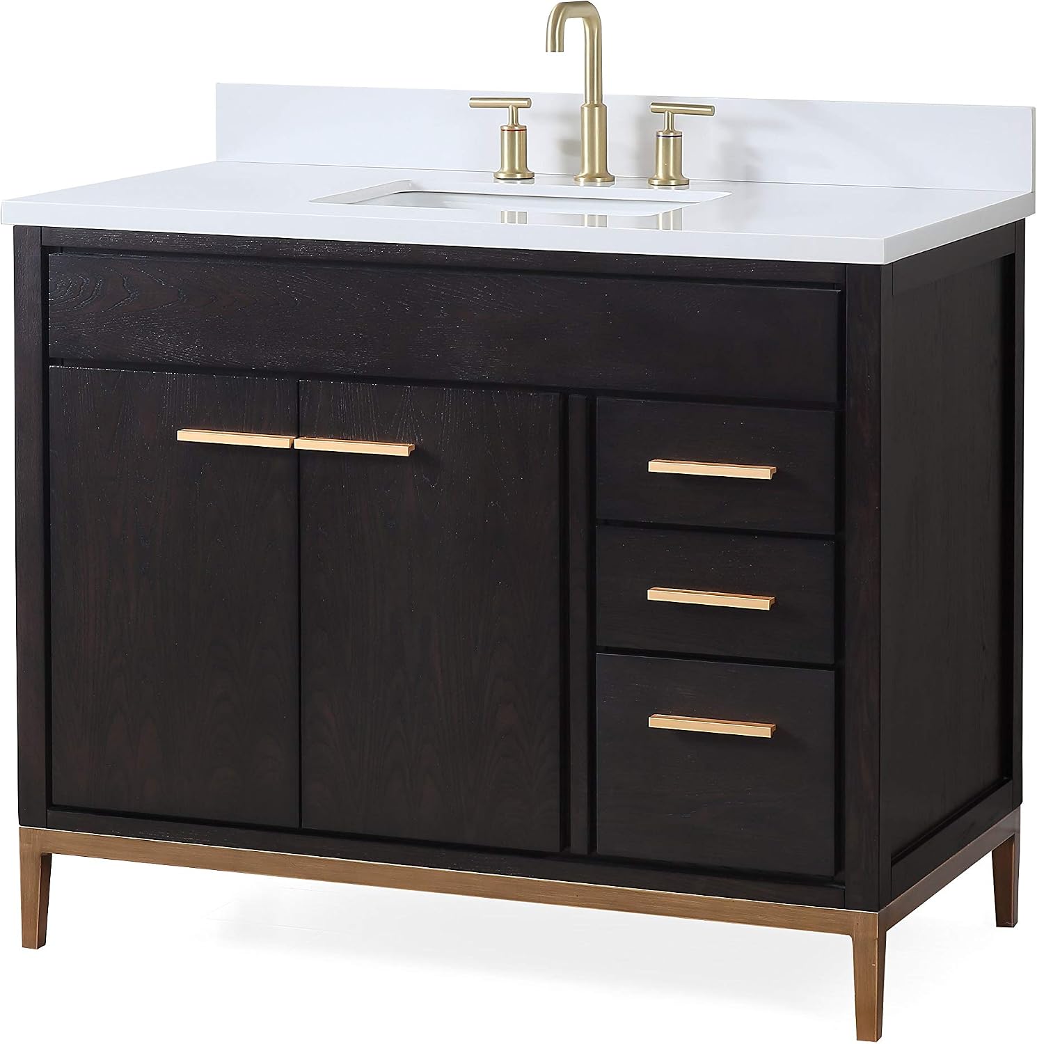 42” Tennant Brand Beatrice Contemporary Espresso Bathroom Sink Vanity TB-9433-V42