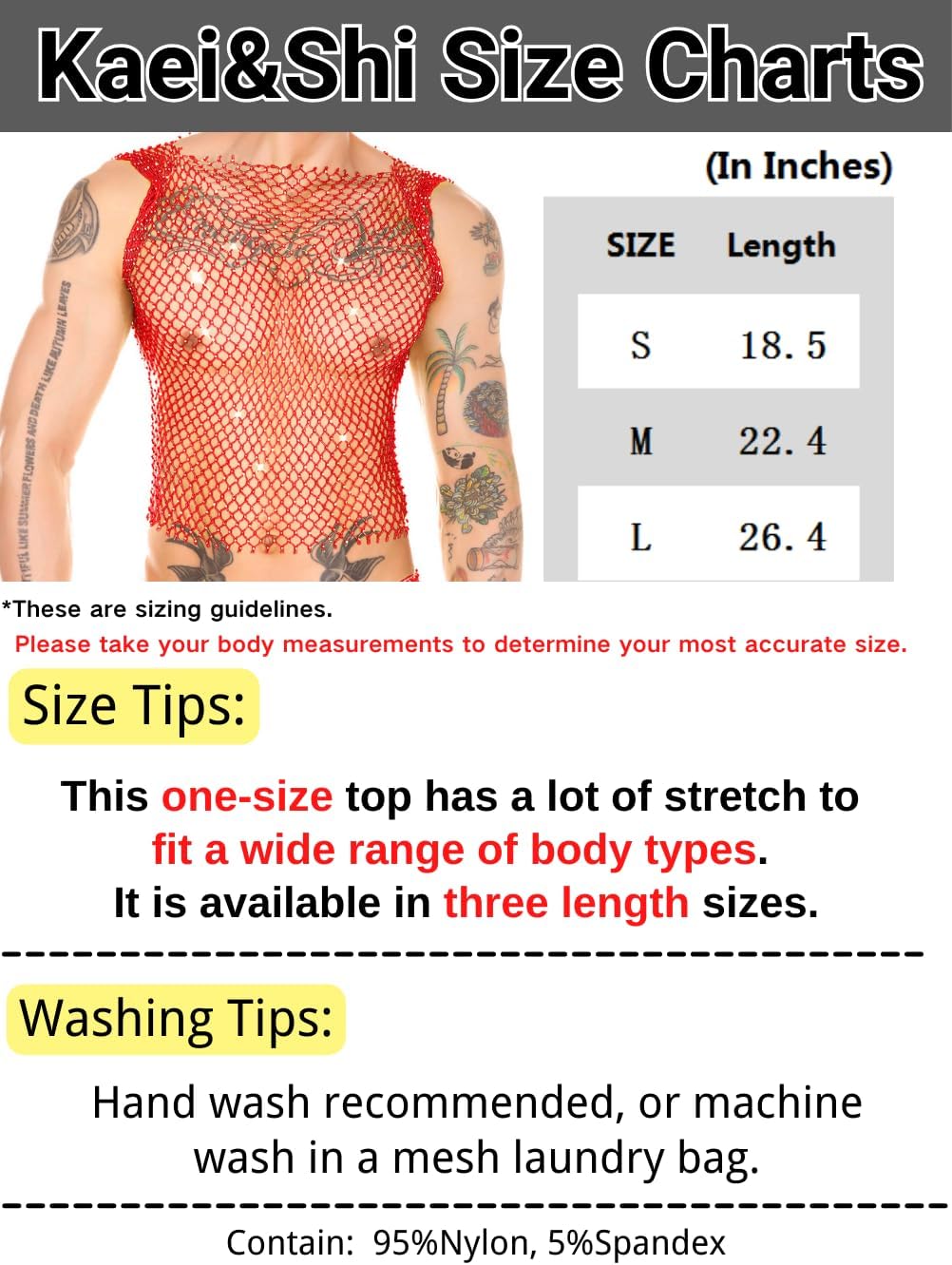 Kaei&Shi Rhinestone Mens Tank Tops Sheer Mesh See Through Fishnet Sparkly Rave Outfit Festival Crop Men Shirt Sexy Club Party - Image 7