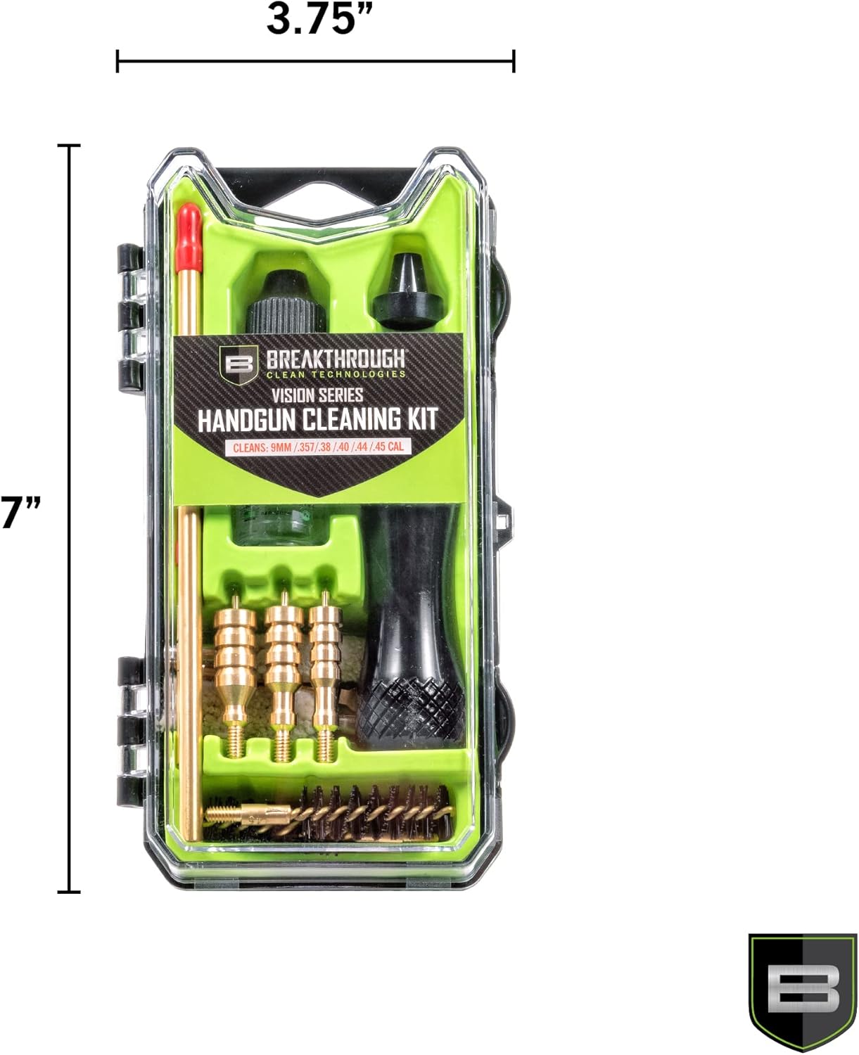 Breakthrough Clean Technologies Universal Gun Cleaning Kit for Rifle, Shotgun, Handgun, and Airgun Care and Maintenance - Durable Storage Case - All-in-One Solvent