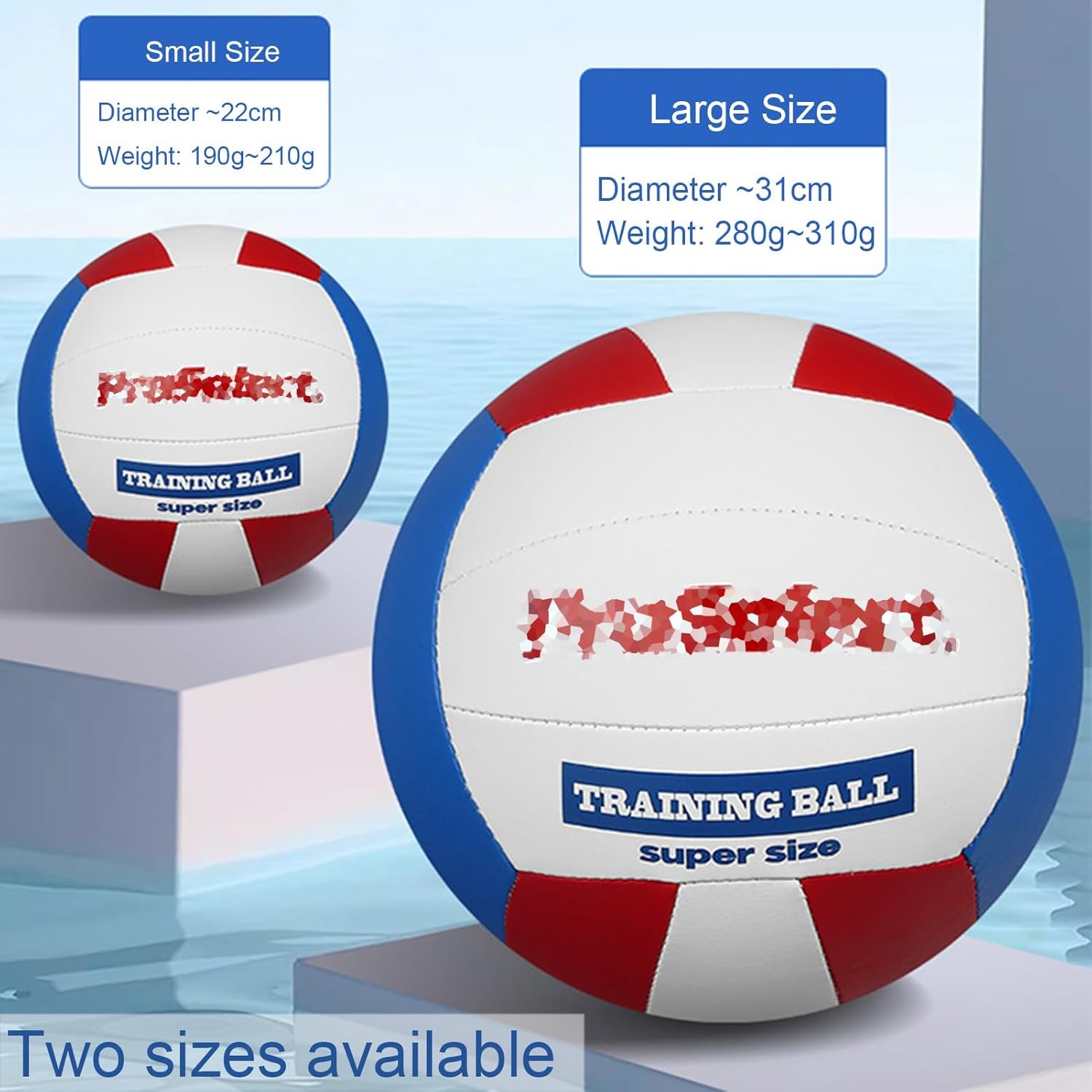 Personalized Customized Training Soft Volleyball with Text Name, Performance Official Size 5 Volleyballs, Light Volley Ball with Non Slip Surface(Large)