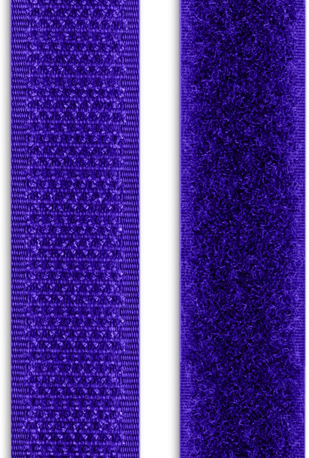 1 Inch Brown Hook and Loop Tape 1 Yards Sew on Non-Adhesive Nylon Heavy Duty Strips Fabric Roll Fastener Set Ideal for Military Form Bags Clothes Shoes Backpacks Home Office School Craft DIY