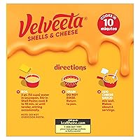 Vista 22 de Velveeta Shells & Cheese Mini Shell Pasta & Cheese Sauce Meal (caja de 10.1 onzas) (paquete de 5)