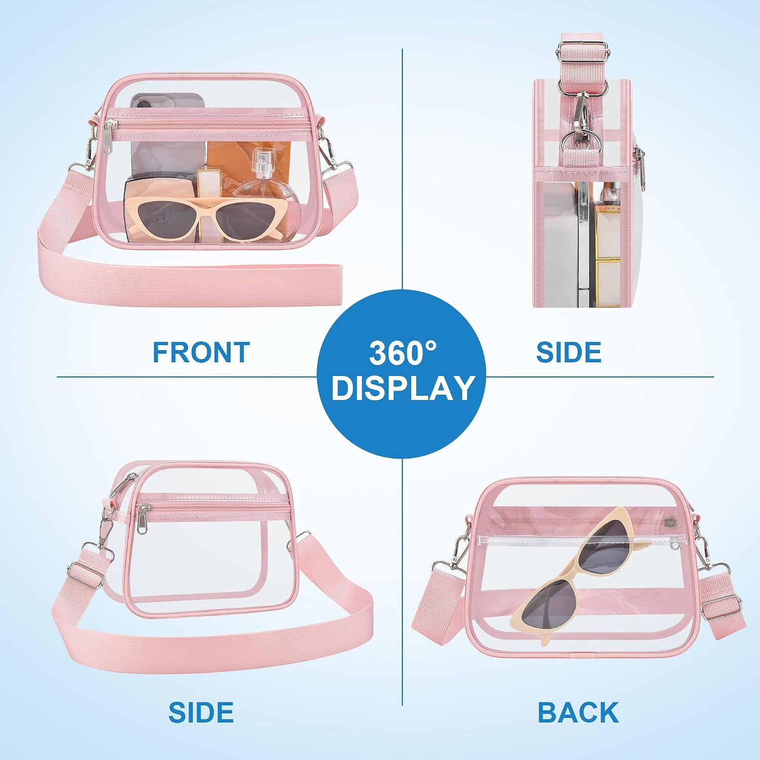 Clear Bag for Stadium Events Stadium Approved Women's Top-Handle Handbags image 5