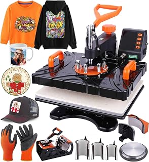 15"x12" Heat Press Machine for T Shirts Fast Heat-up, Pro 8 in 1 Heat Transfer Machine Tshirt Printing Machine for Tshirts Mug Cap Plate,Digital Sublimation Machine Tumbler Press Heat