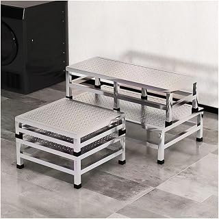 Heavy-Duty Stainless Steel Pallet Rack for Kitchen & Gas Appliances - Moisture-Proof Storage Solution, 50x50x20cm, Ideal for Shops, Durable Floor Pallet