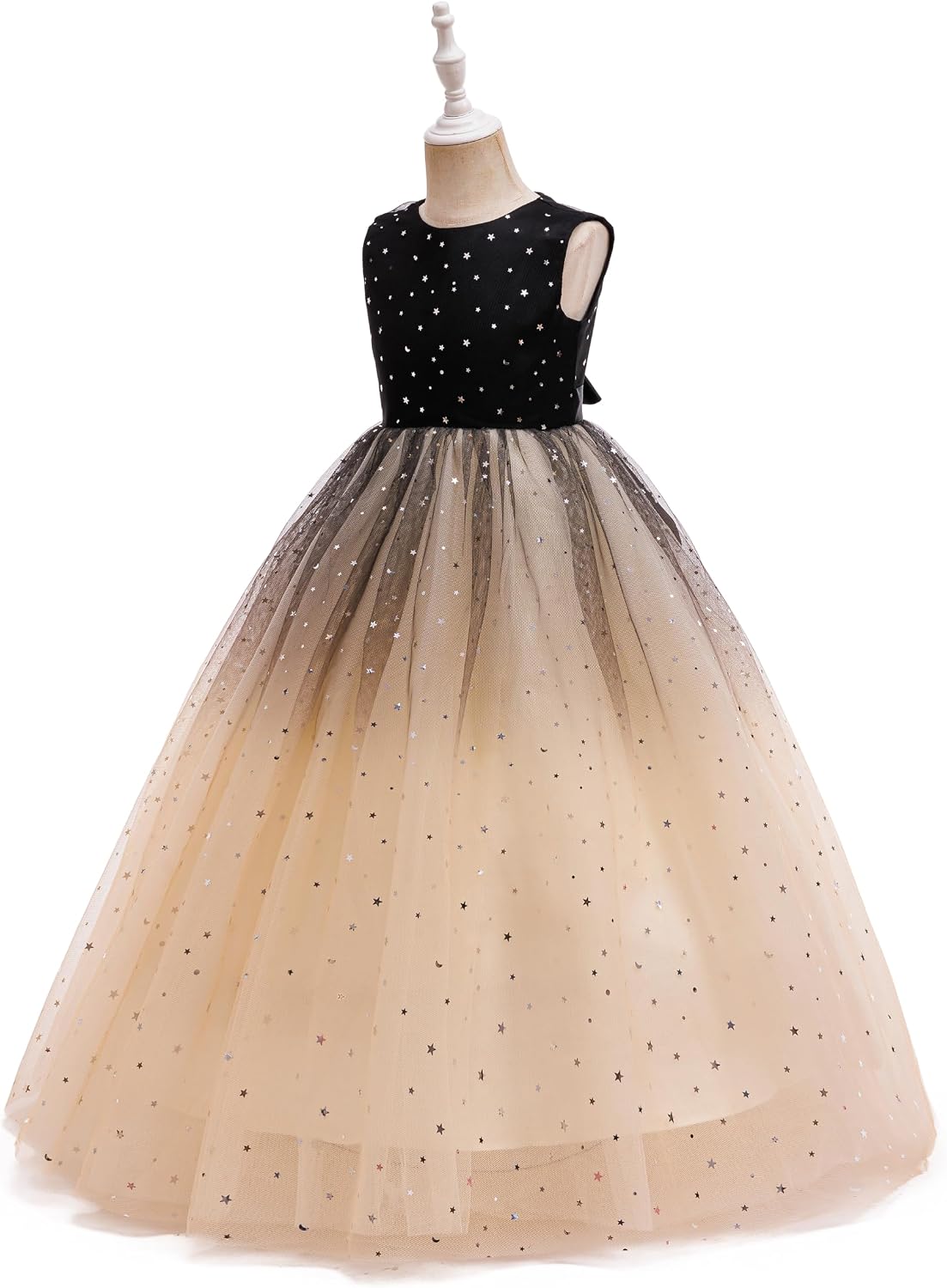 Glamulice Princess Sparkle Tulle Dress Flower Girls Ombre Dresses Bridesmaid Wedding Pageant Party Holiday Ball Gown