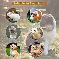 Vista 6 de Comedero para conejos para jaulas, alimentador automático colgante para gatos y dispensador de agua, accesorios para jaula de hurones, cuenco