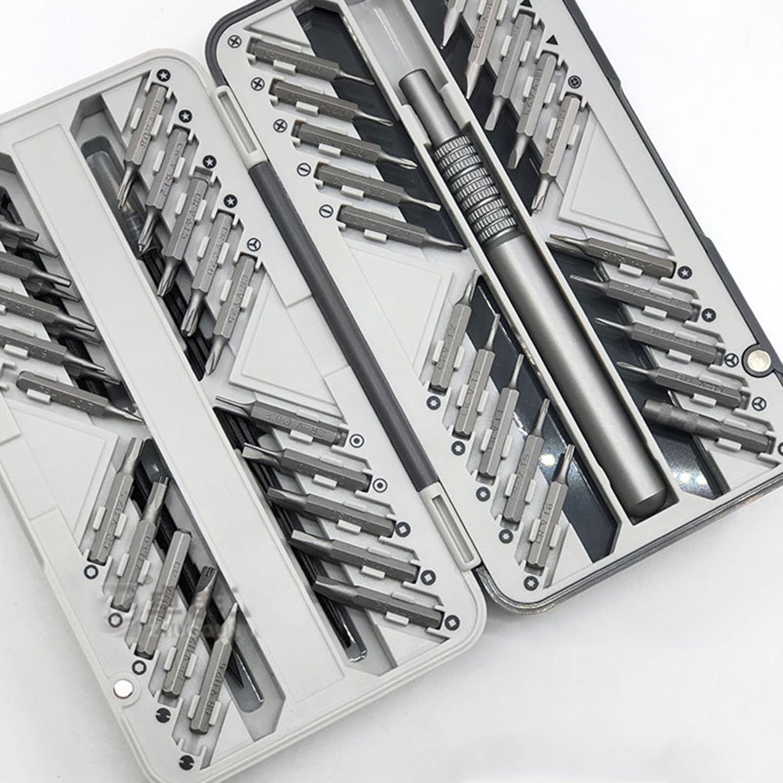 Juego de destornilladores magnéticos de precisión de 66 piezas para múltiples necesidades de reparación con mango ergonómico y estuche de almacenamiento portátil