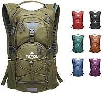 Teton Oasis Hydration Backpack with 2L/3L Bladder - Lightweight 18L/22L Pack for Hiking, Running, Cycling, Biking - Rain Cover, Fits All