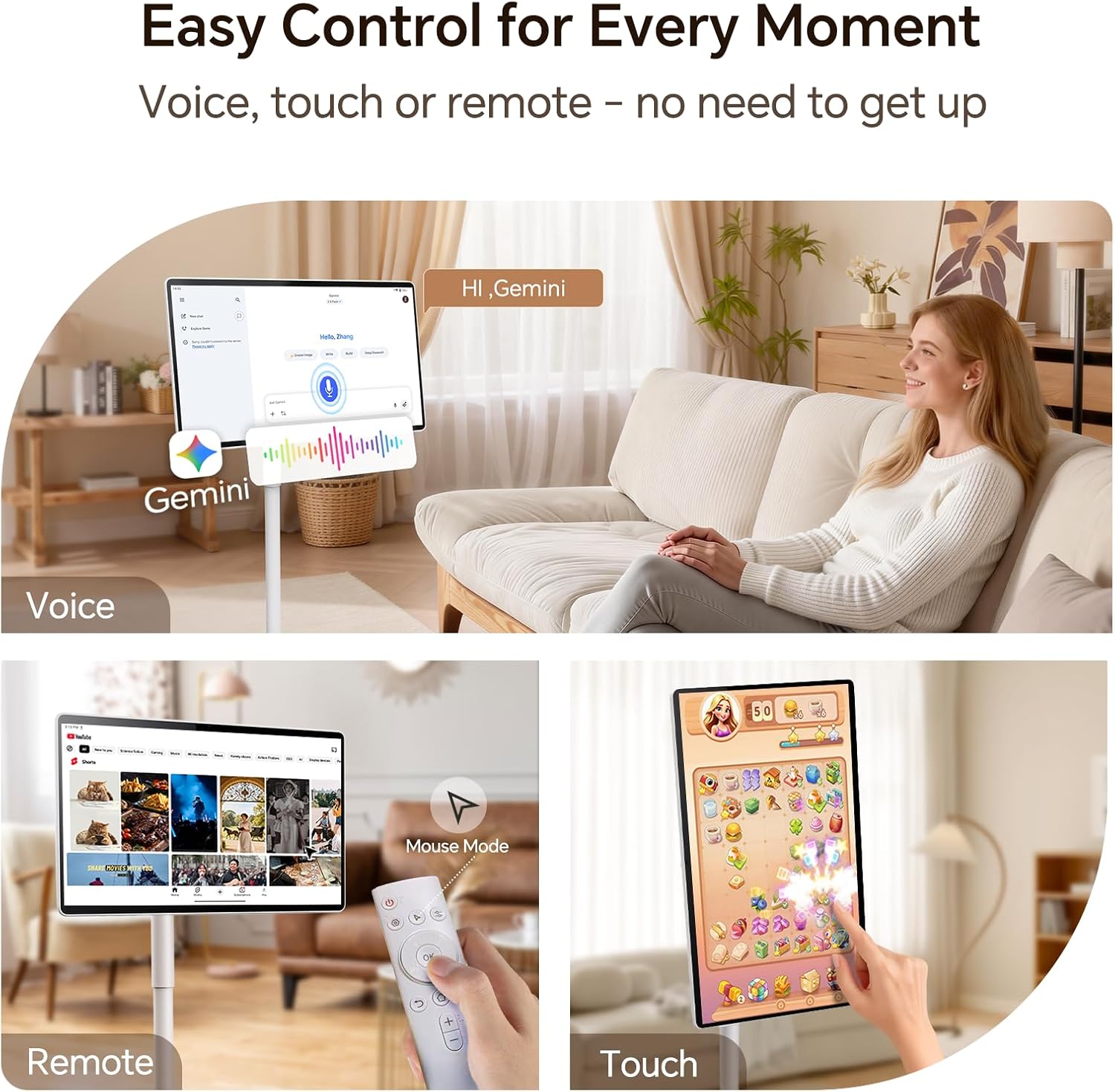 27&Quot; Portable Tv With Hi-Fi Audio, 44W Quad Speakers &Amp; Subwoo...