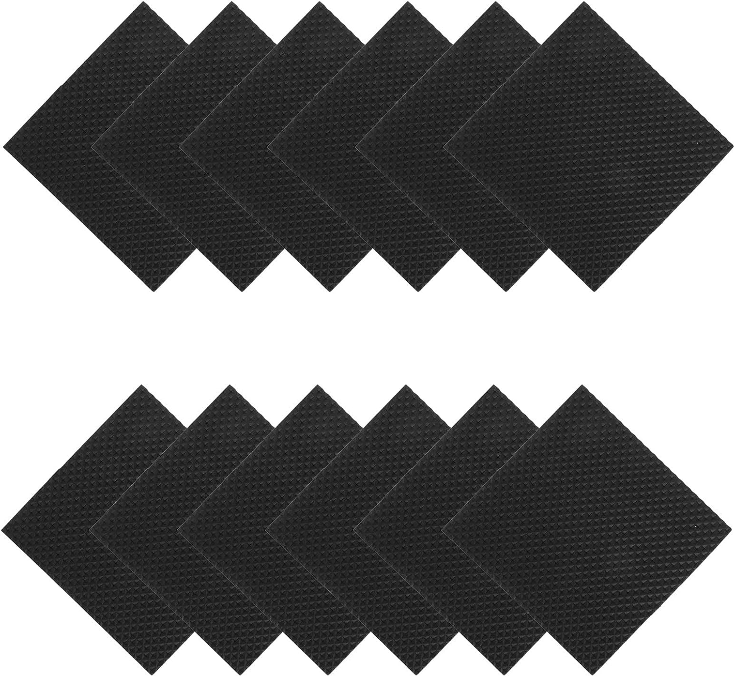 Vaguelly 12pcs Cuttable Pool Table Leg Shims Black Eva Rubber Foot Pads Anti Slip and Leveling Aid for Billiard Tables and Desks on Older Surfaces and Patios