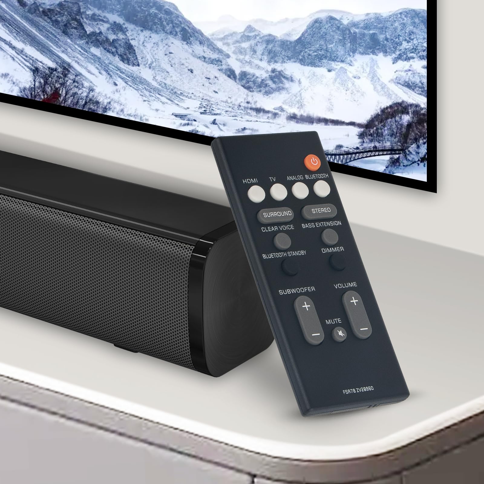Amazon | Beyution FSR78 ZV28960 交換用リモコン ヤマハ サウンドバー