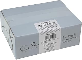 Stonebriar 12 Pack Unscented Long Burning Clear Glass Ivory Wax Filled Votive Candles